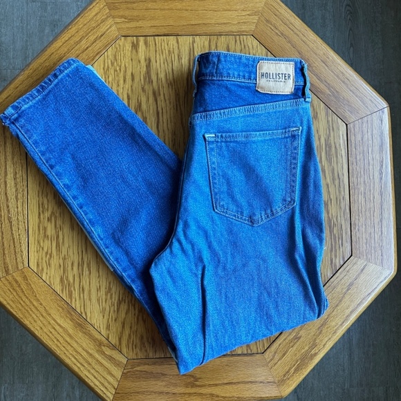 *HOLLISTER* Junior's Patchwork Denim Jeans Size 3 - Picture 6 of 13
